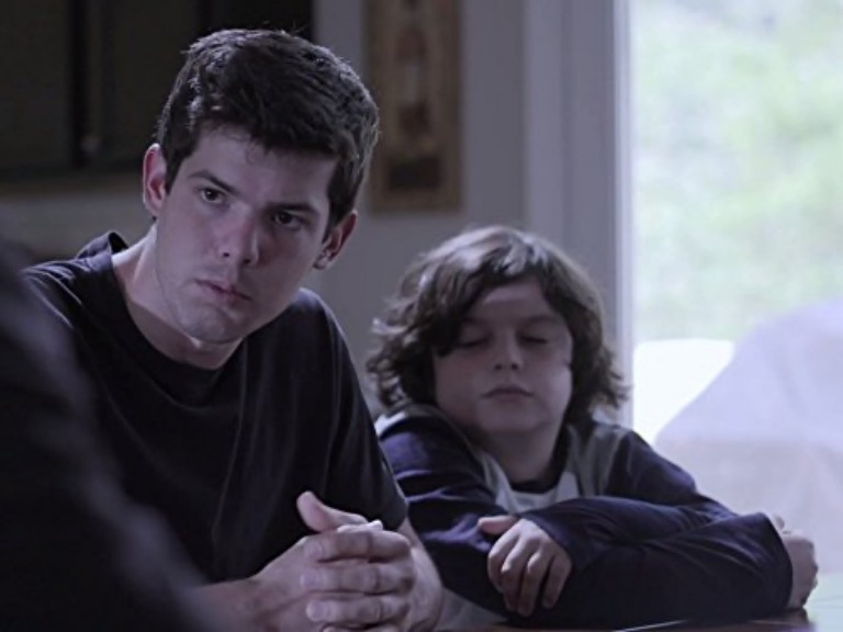 Griffin Santopietro and Luke Georgecink in Homicide Hunter