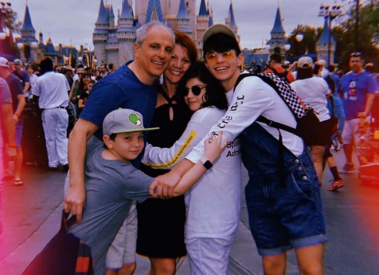 Griffin Santopietro with parents John and Kathy Santopietro, brothers Beckett Santopietro (left) and Max Santopietro(right)