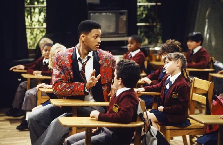 Will Smith and Paige Tamada in The Fresh Prince of Bel-Air 